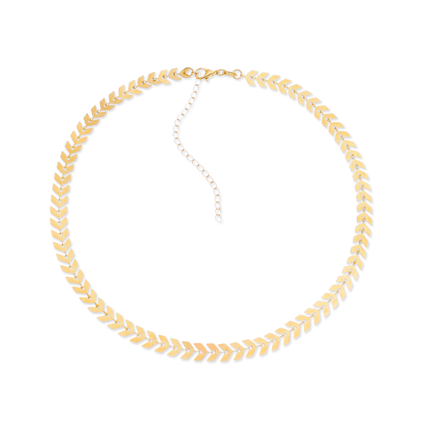 Colar Dourado Chocker de Seta